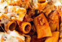 Cheesy Baked Rigatoni Casserole