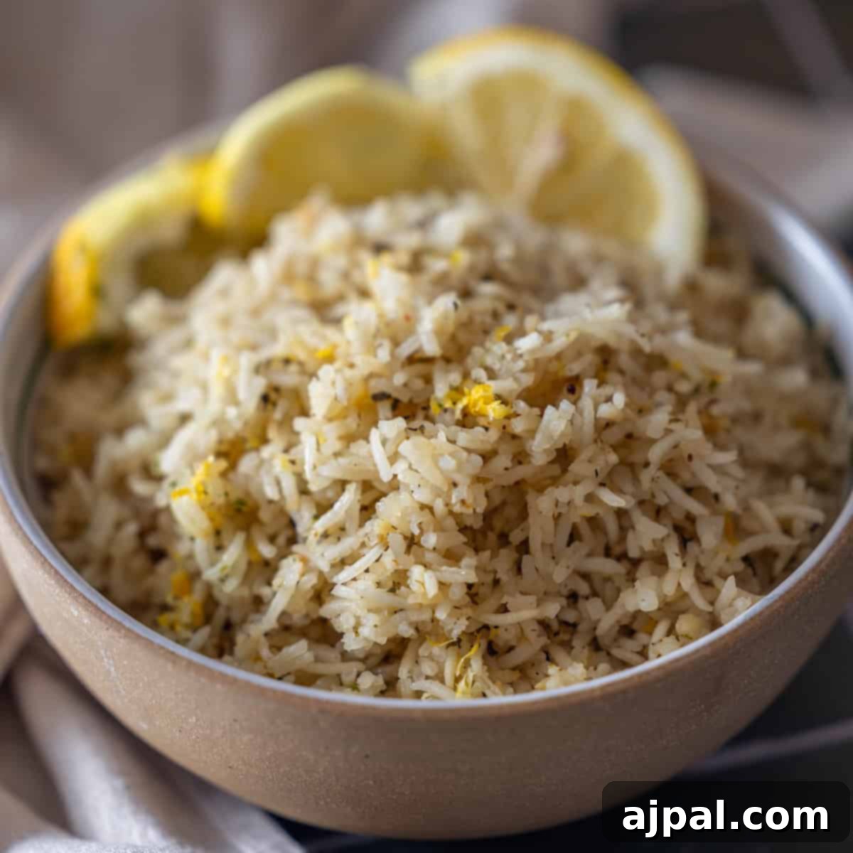 Serving Baked Lemon Rice.