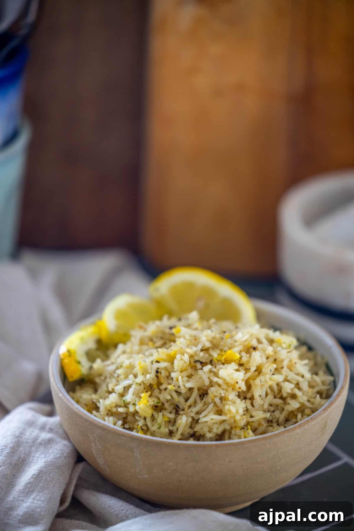 Serving Baked Lemon Rice.