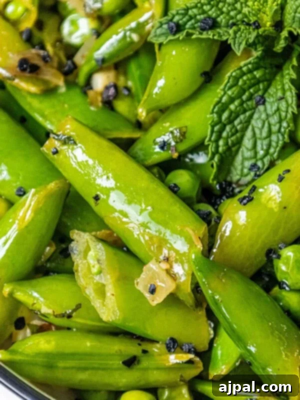 Peas with Mint and Garlic