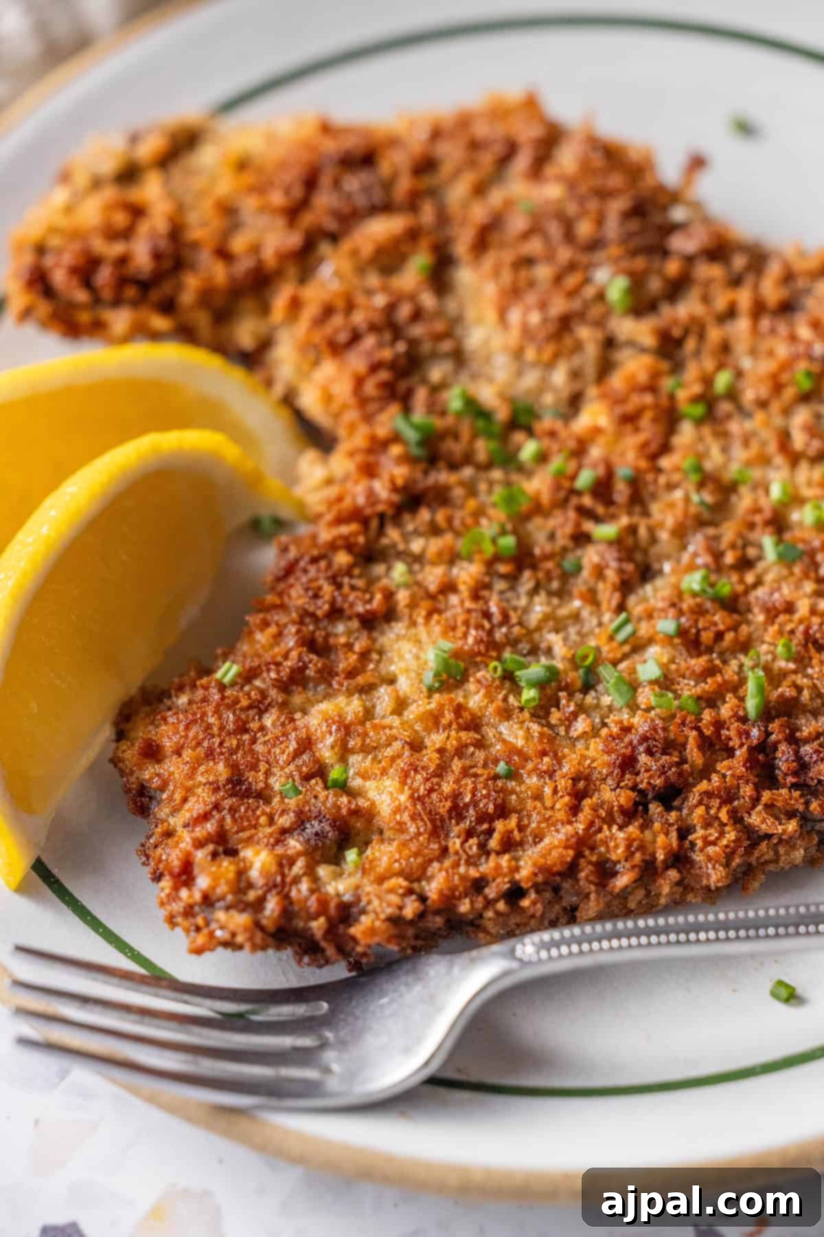 Classic Beef Milanesa served on a plate