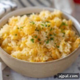 Cheesy Corn Rice Casserole