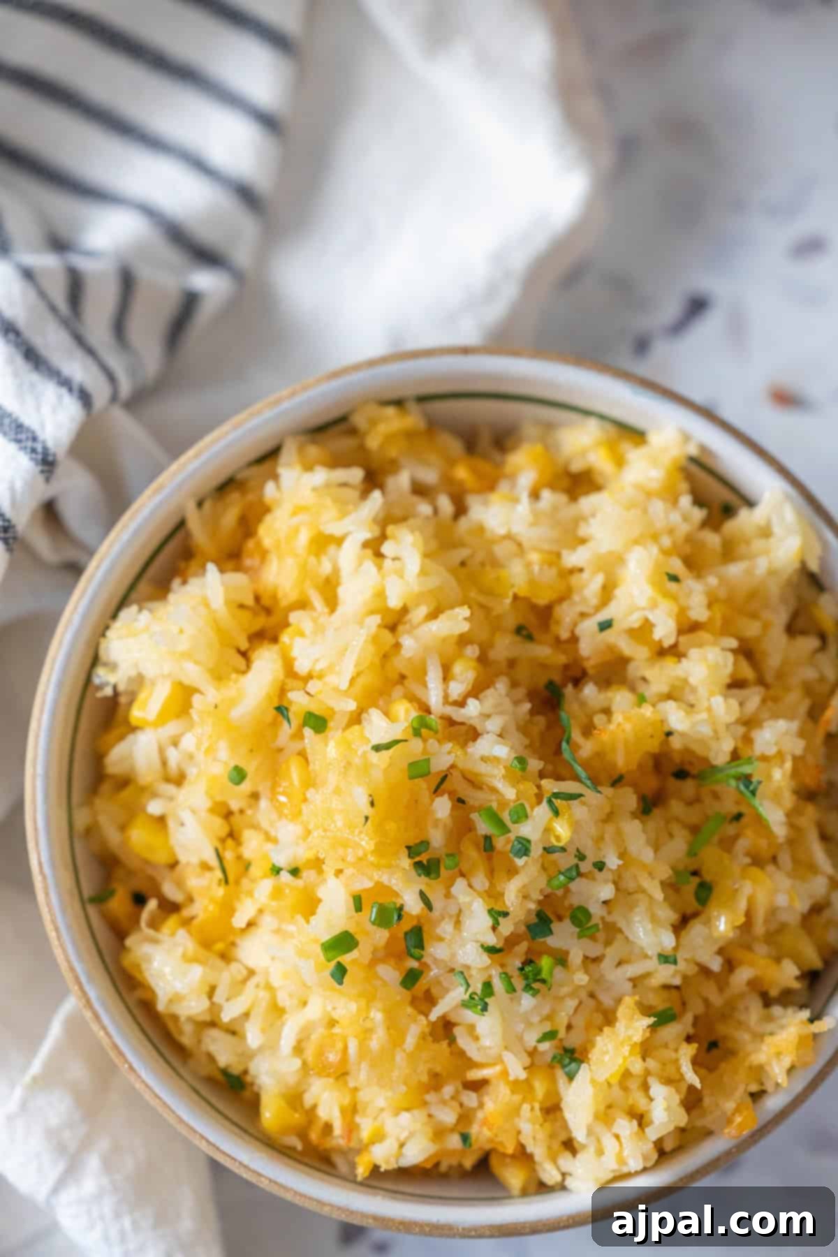 Rice and Corn Mixture with Herbs