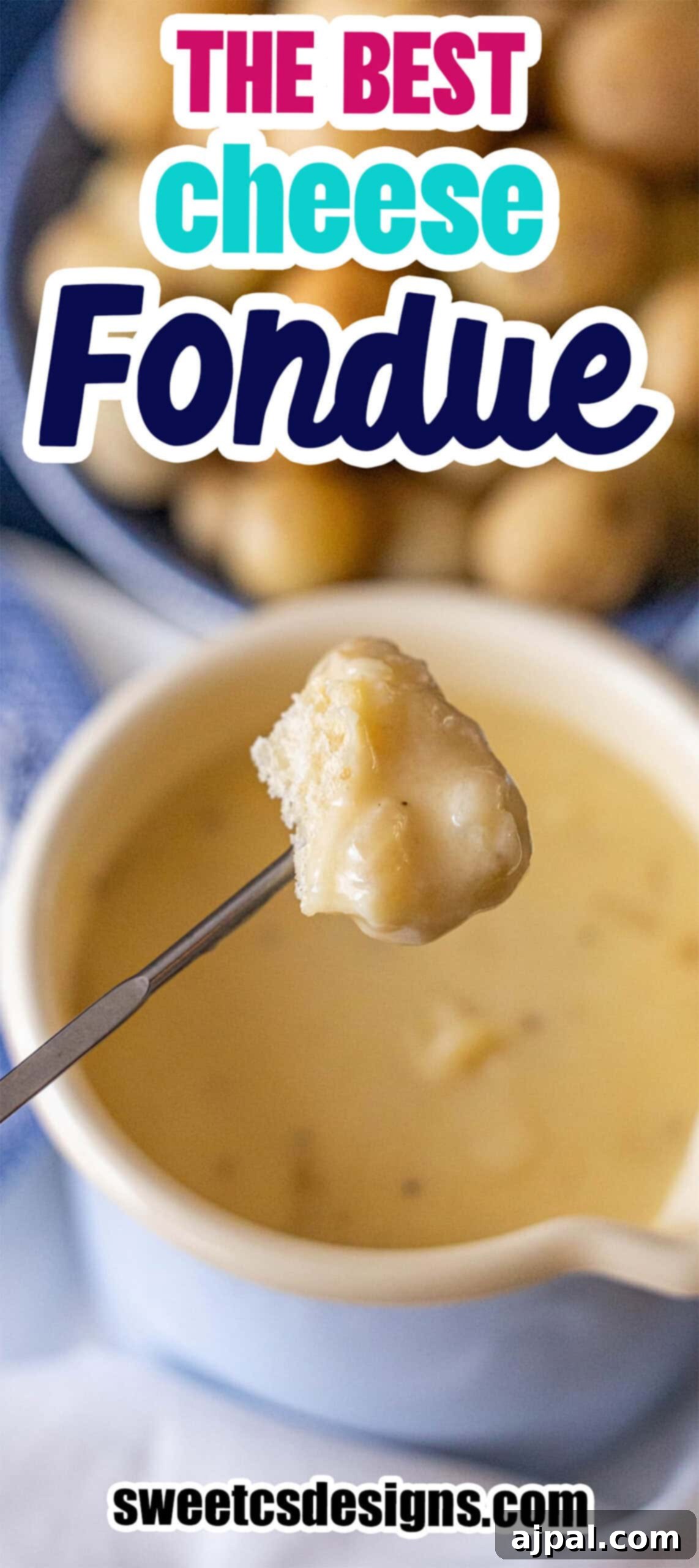 Cheese fondue close up