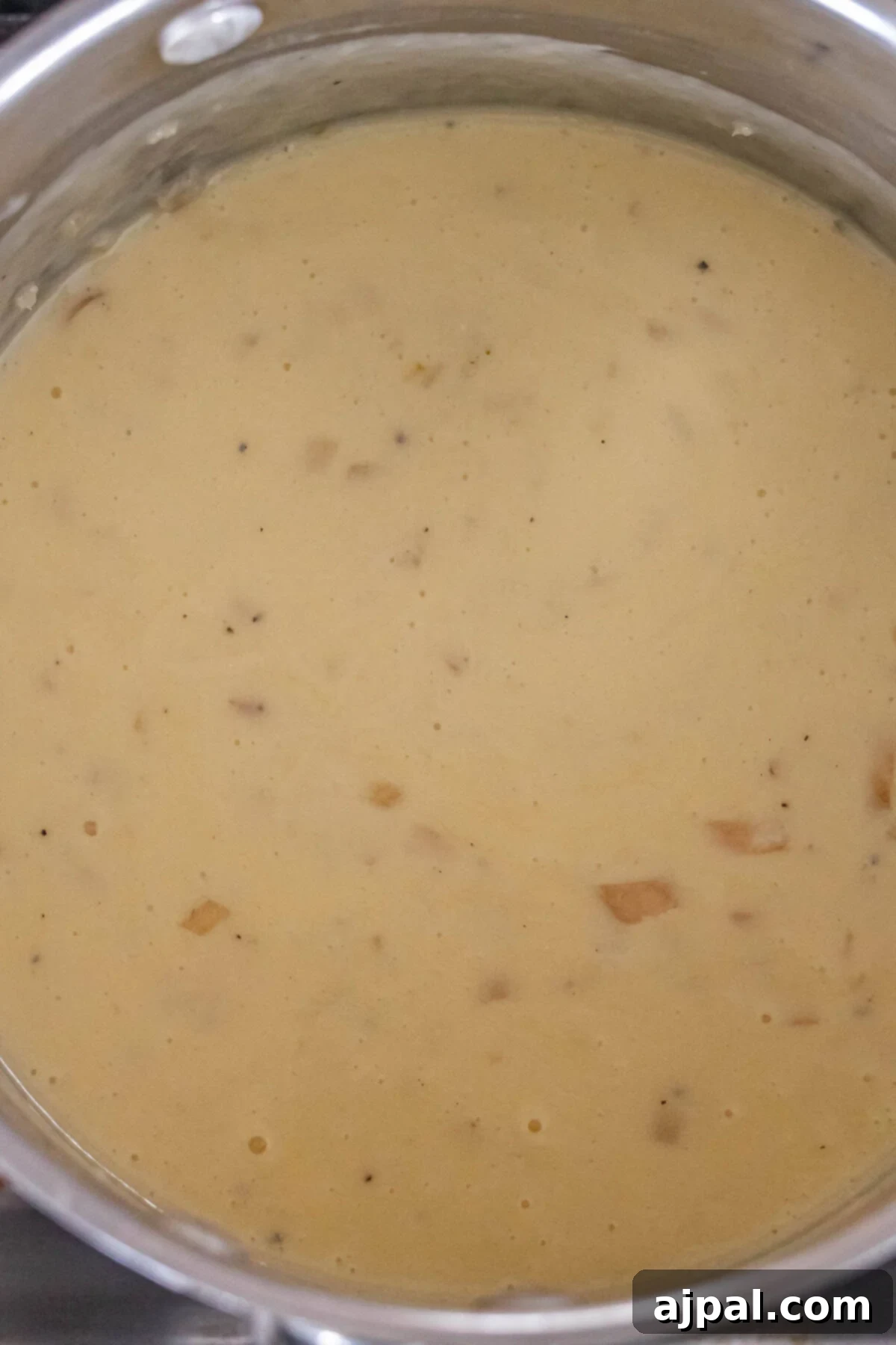 Smooth cheese fondue