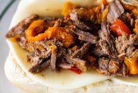 Slow Cooker Philly Cheesesteak Sandwiches