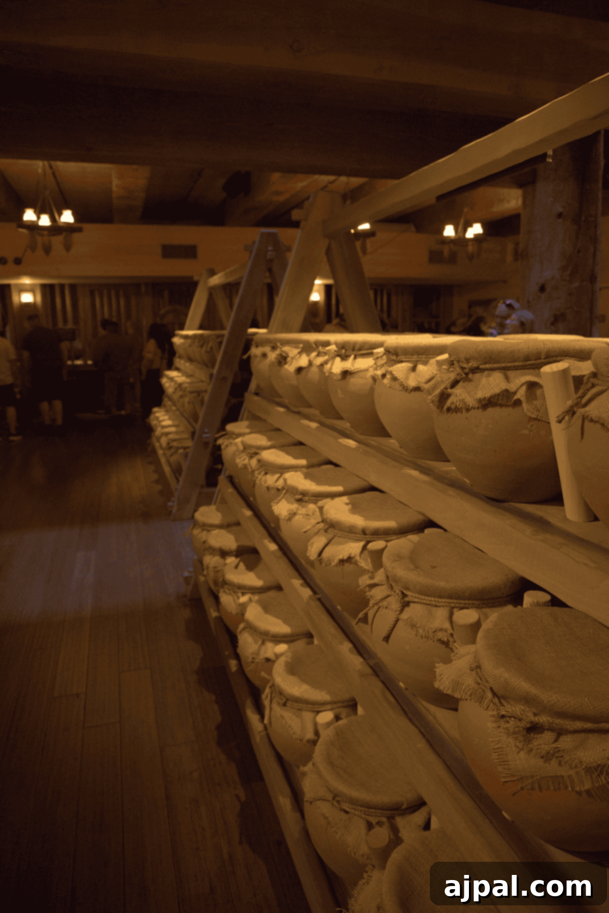A Guide to Exploring the Ark Encounter 3 Rows of meticulously crafted clay pots inside the Ark Encounter.