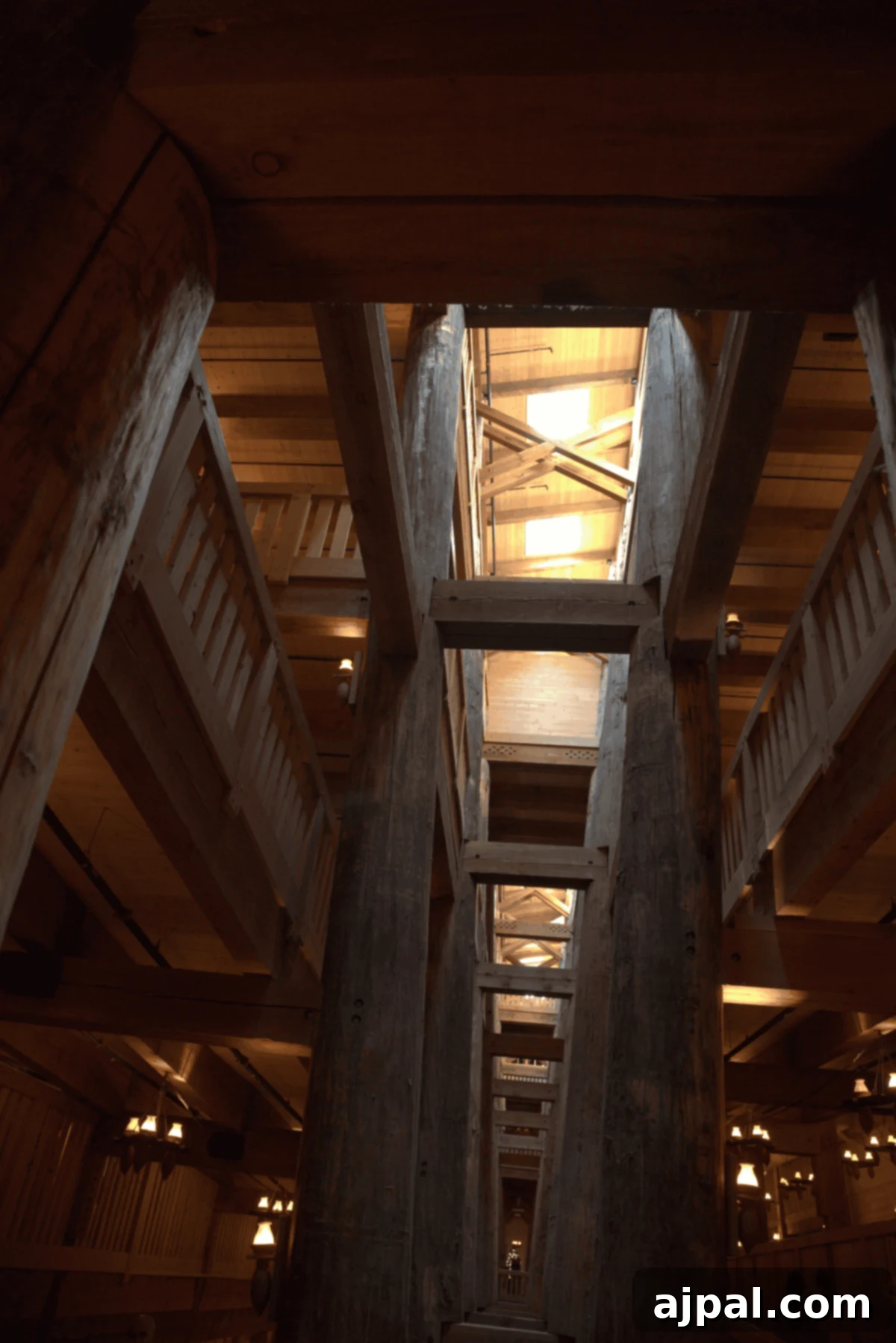 The impressive interior structure of the Ark Encounter.