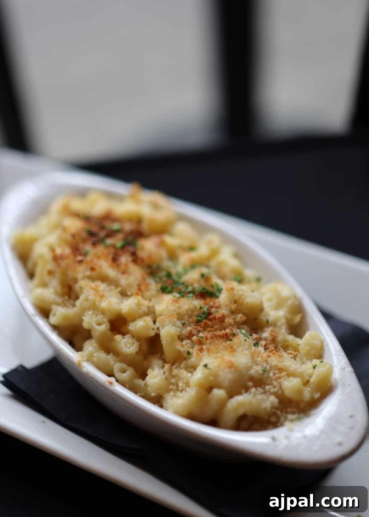 Macaroni and cheese dish at a Biltmore restaurant