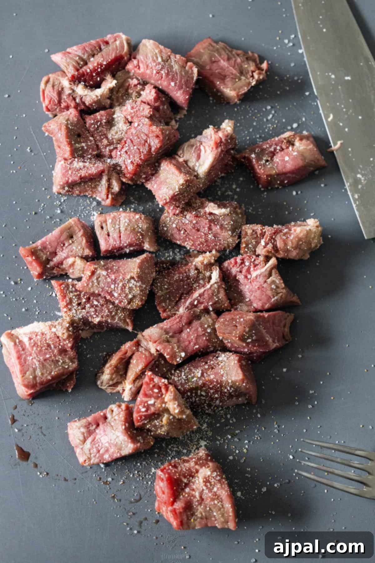 Sirloin Steak Bites 6 Cubed Raw Sirloin Steak Tips