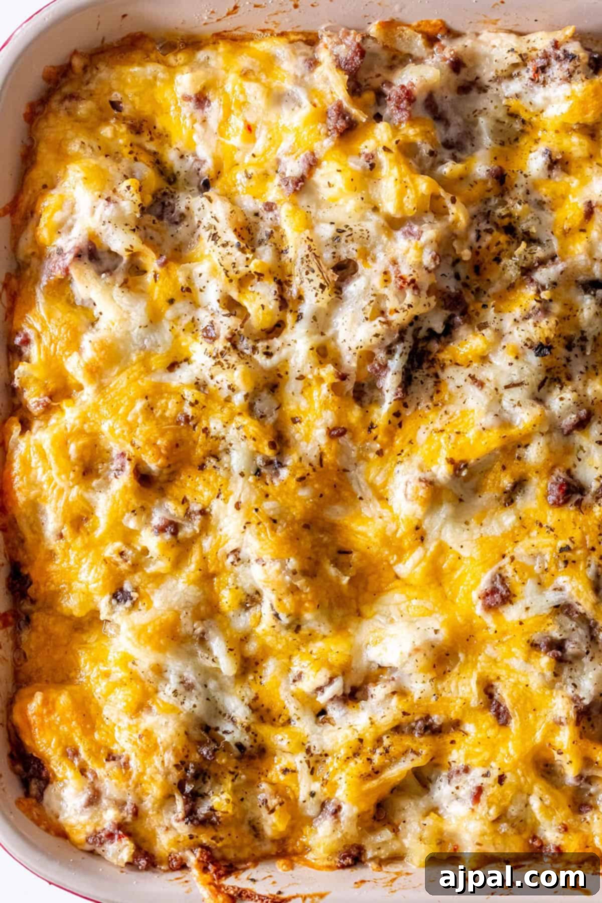Cheesy Ground Beef and Potato Bake 9 Baked Cheesy Ground Beef Casserole