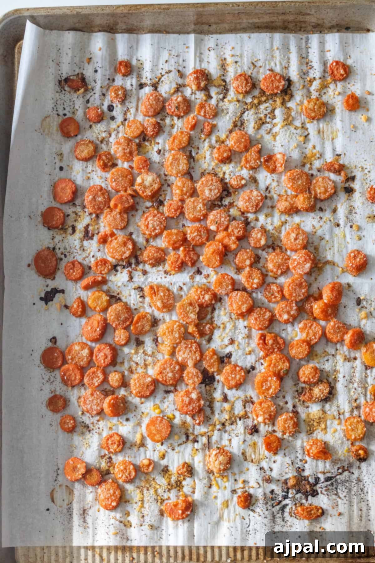 Roasted Carrots with golden brown edges