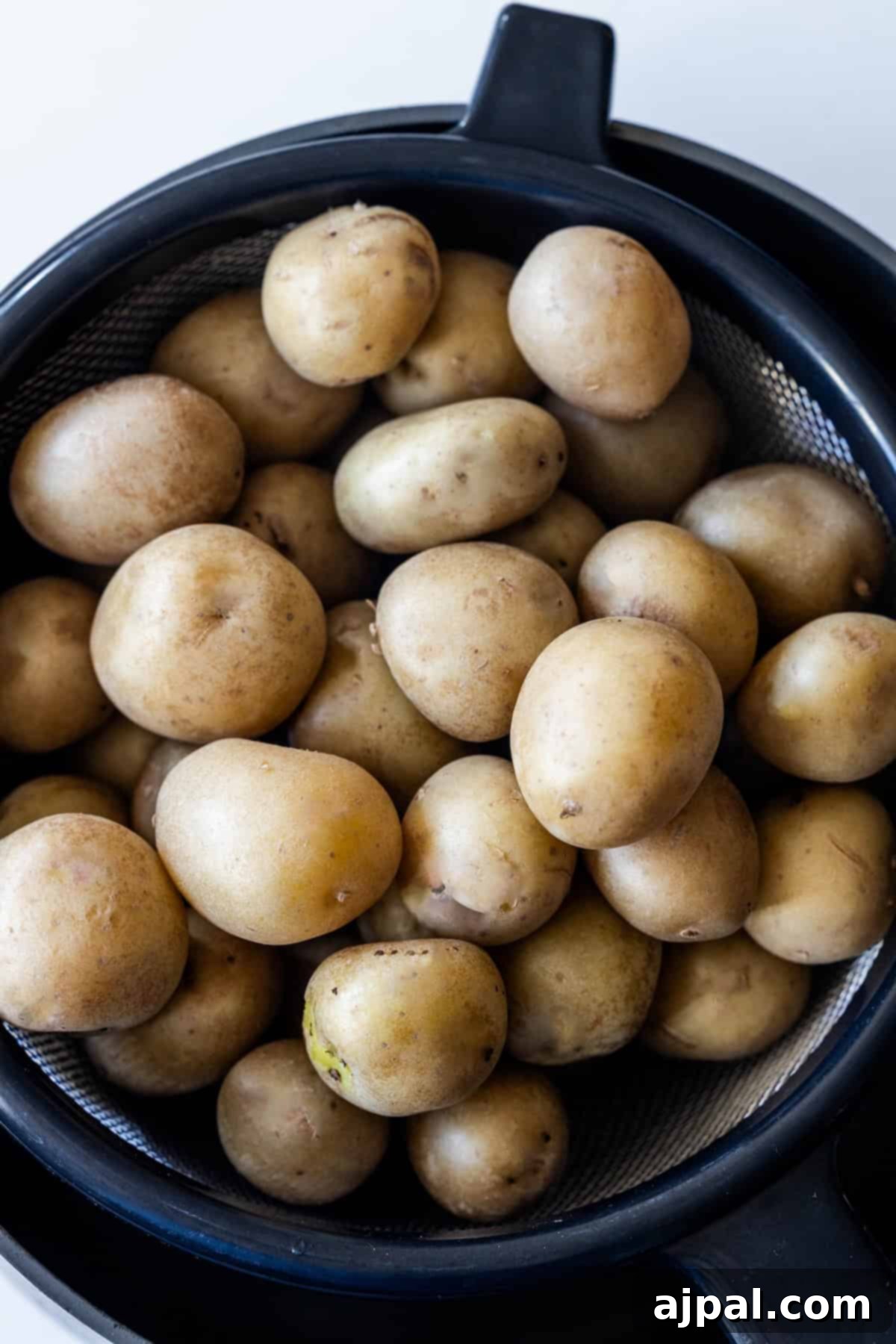 Boiled Potatoes in a Colander