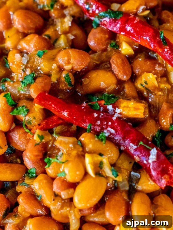 Authentic Birria Tacos Recipe: Juicy Mexican Beef Tacos 15 picture of garlicky beans in a bowl